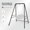 thumbnail image 3 of ONCLOUD Outdoor Hanging Chair Stand, Heavy-Duty 450 LBS Support Outdoor Hammock Chair Stand for Patio, Garden, and Backyard, Antique Bronze Finish, 3 of 7