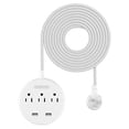 thumbnail image 2 of NTONPOWER Cable de extensión trenzado de 15 pies, tira de alimentación, 2 of 2