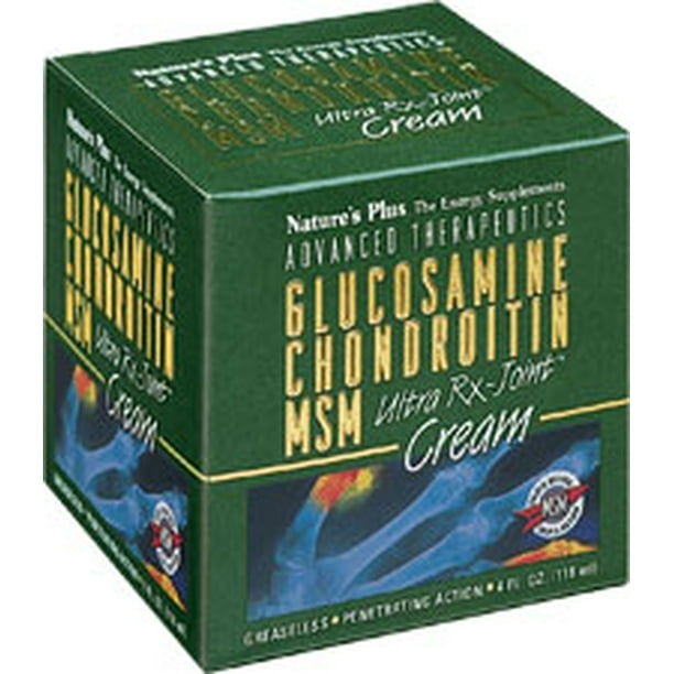 Nature's Plus Glucosamine Chondroitin MSM Ultra RxJoint Cream 4 OZ