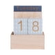 thumbnail image 2 of Calendario creativo elegante perpetuo de madera estilo antiguo para barra de cocina interior D D, 2 of 9