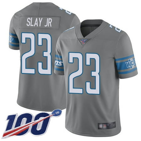 Detroit Lions Limited Steel Youth Darius Slay Jersey Football 23 100th Season Rush Vapor 