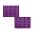 thumbnail image 1 of Oleegame 2PC Picnic Trays For Food Multi-purpose Silicone Mat Fish Shapes Mat Baking Mat Dog Biscuits Purple, 1 of 2
