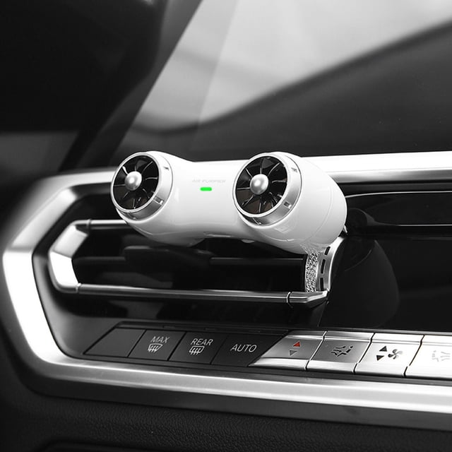 Purificador de coche con aromaterapia, silencioso, anión, elimina olores, absorbe el polvo de las rejillas de ventilación, purifica los gases, aromaterapia.