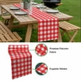 thumbnail image 5 of Red Table Runner - 90 Inch Long, Kitchen Dining Table Runner Dresser Scarves, Country French Rustic Buffalo Plaid Modern Art Farmhouse Decor for Coffee Tables Wedding Party Banquet, 5 of 8