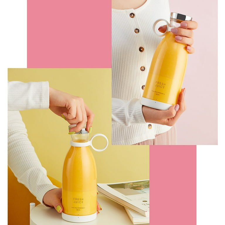 Portable Mini Juicer Bottle, Wireless Juicer Blender