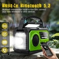 thumbnail image 3 of KOGYAS 20000mAh Crank Radio,Emergency Radio,Solar Radio,NOAA/AM/FM Weather Radio Bluetooth,USB Type-C Charging,Dynamo Radio,Polymer Battery,Torch & LED Reading Light,SOS Alarm,Compass for Camping, 3 of 7