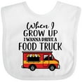 thumbnail image 3 of Inktastic Future Food Truck Driver Boys or Girls Baby Bib, 3 of 4