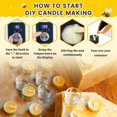 thumbnail image 4 of Kit para hacer velas Ksedcon con cera de abejas de 2.3 kg y derretidor LED con mechas, 4 of 6