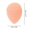 thumbnail image 3 of Unique Bargains 1 Pc Reusable Sponge Face Scrubber for Removing Makeup 5.12"x3.54"x0.71" Orange, 3 of 5