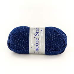 Plymouth Yarn - Encore Worsted Starz - Bleu Marine G848