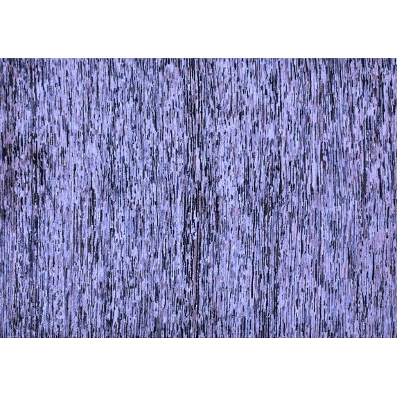 Ahgly Company Machine Washable Indoor Rectangle Abstract Blue Modern Area Rugs, 5' x 8'
