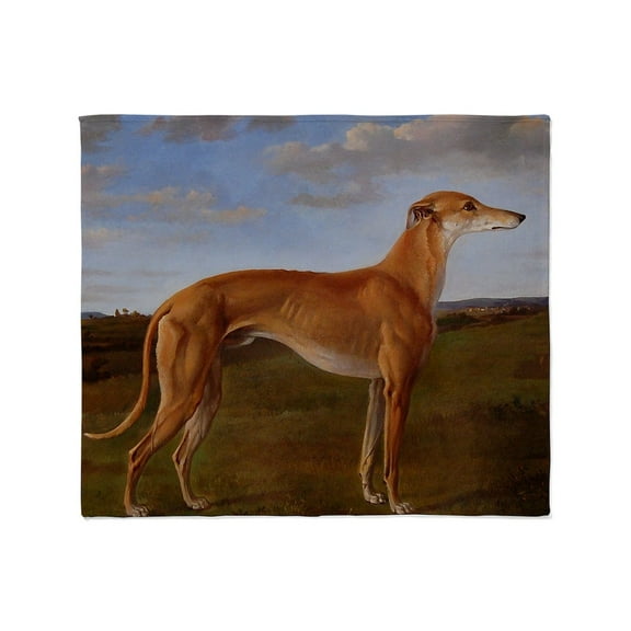 CafePress - Vintage Greyhound Painting Throw Blanket - Soft Fleece Throw Blanket, 50"x60" for All Ages