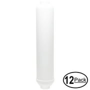12-Pack Replacement for AMI AAA-504 Inline Filter Cartridge - Universal 10-inch Cartridge for AMI AAA 4 Stage Home RO System - Denali Pure Brand