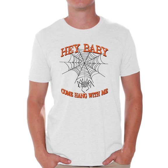 Awkward Styles Men's Halloween Graphic T-shirt Tops Hey Baby Come Hang with Me Costume