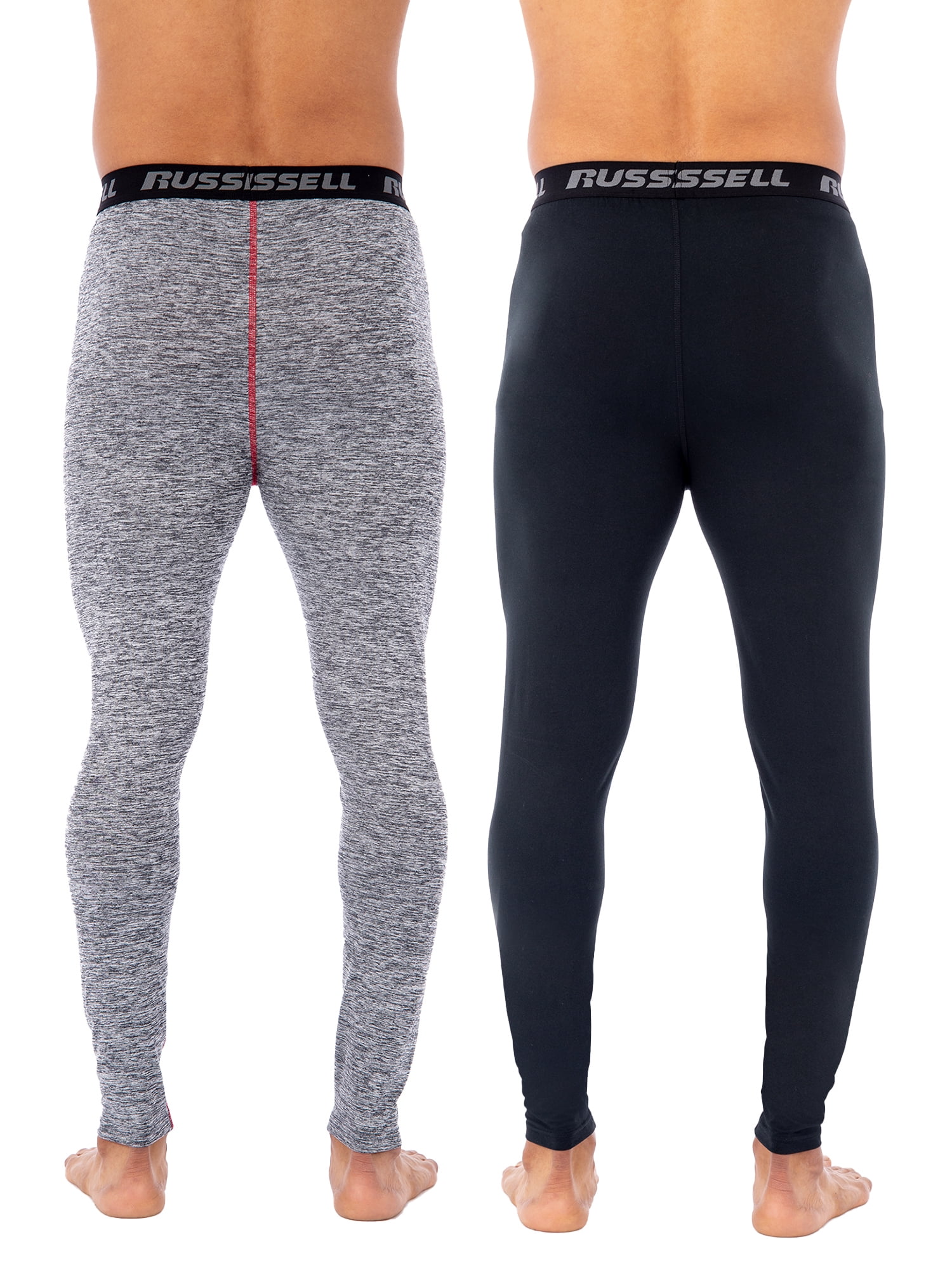 Russell Adult Mens & Big Mens L2 Active Performance Base Layer Thermal Pant, 2-Pack, Sizes M-5XL