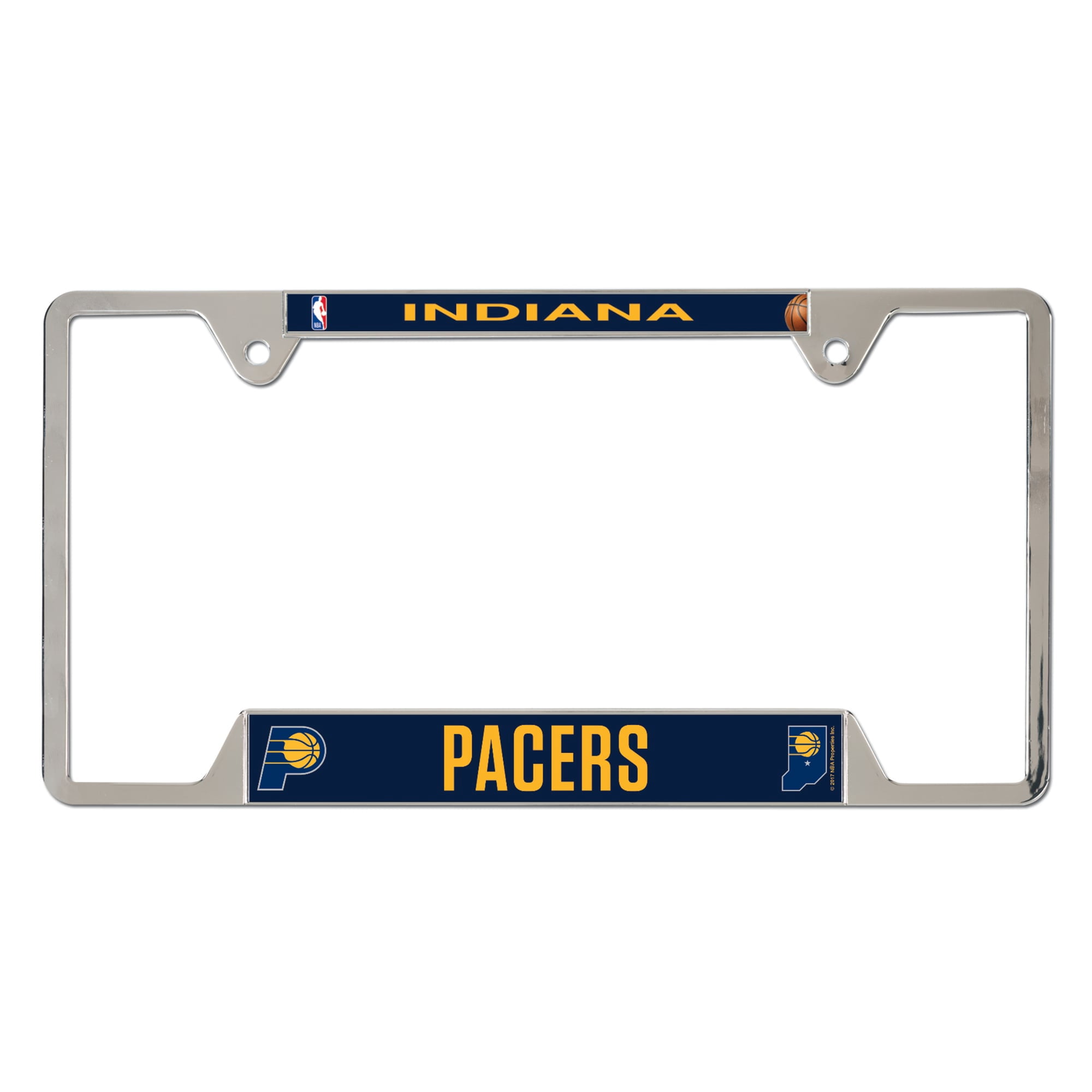 WinCraft Indiana Pacers Chrome Plated Metal License Plate Frame