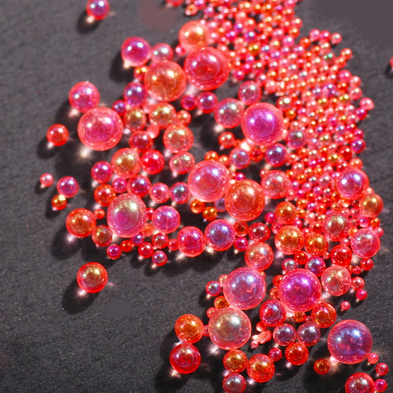 keusn nail beads reflective bubble balls nail beads 3d mini flash  fingernail rhinestones decoration for diy salon design 