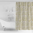 thumbnail image 4 of Farmhouse Yellow Shower Curtains for Bathroom Waterproof Fabric Bath Curtains Decor Bath Tub Curtain Vintage Flower Leaf Botanical Plant Decorative Shower Curtain Sets with 12 Hooks, 72x72 Inch, 4 of 6