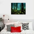 thumbnail image 4 of Nawypu Fireflies Glow At Night Summer Forest Scenery Photograph Fireflies Poster Canvas Art Print Canvas Wall Art Living Room Bedroom Decor Mural, 4 of 4