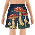 thumbnail image 5 of joogoo Mushroom Floral Night Boys Swim Trunks Beach Swimsuit Shorts Boxer 12-13Y, 5 of 8