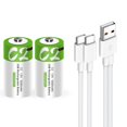 thumbnail image 1 of Pilas recargables C CAMELCELL 5000 mWh USB Tipo C, paquete de 2, 1 of 8