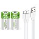 thumbnail image 1 of Pilas recargables C CAMELCELL 5000 mWh USB Tipo C, paquete de 2, 1 of 8