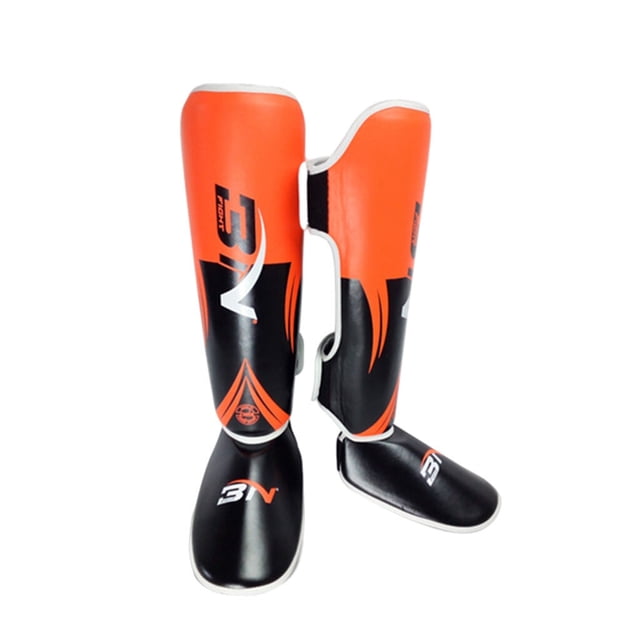 Eigraketly Espinilleras Muay Thai Artes Marciales Pierna protectora Mma Kickboxing Kung Fu Naranja M Adolescente Boxeo naranja m adolescente