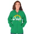 thumbnail image 3 of St Patricks Day Irish Rainbow Clover Zip Hoodie Sweatshirt Women Brisco Brands S, 3 of 5