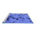thumbnail image 2 of Ahgly Company Machine Washable Indoor Rectangle Abstract Blue Modern Area Rugs, 5' x 8', 2 of 4