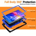 thumbnail image 5 of for Xiaomi Redmi Pad 2 Case 11 2025, 360 Rotating Shockproof Cover with Stand, Handle, Shoulder Strap (TB336FU/TB330FU), Dark Blue Panel, 5 of 7