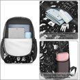 thumbnail image 4 of Hand and Bat Gothic Pattern 17" School Backpacks for Teens,Waterproof Oxford Fabric,S-Shape Padded Straps for School,Travel,Hiking,Camping, 4 of 6