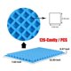 thumbnail image 5 of 2 uds azul oscuro 126 cavidades SquareSilicone bandeja para cubitos de hielo bandejas para cubitos de hielo silicona fácil liberación de alimentos, 5 of 5