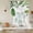 Gray, variant on Green Leaves Balloon Curtains for Bedroom/Front Door/Bathroom, Tropical Summer Botanical Watercolor Elegant Rustic Tie Up Curtains 63 Inch Length Kitchen Curtains Shades for Windows 46"x63"