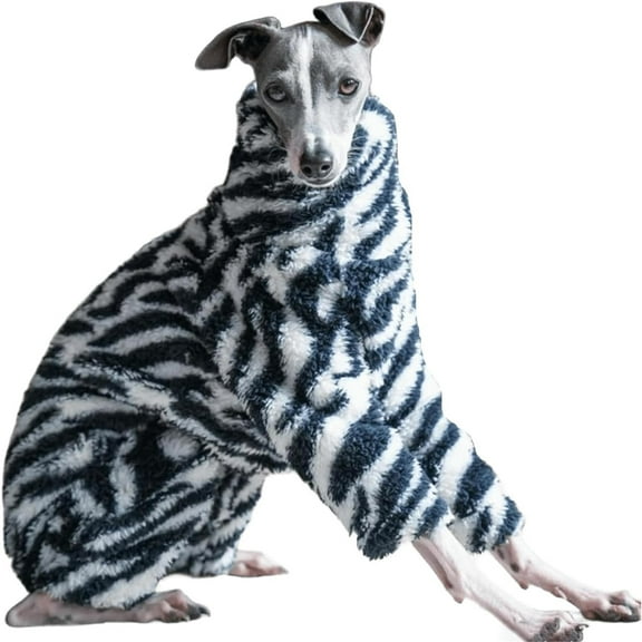 UOSIA Winter Dog Onesie for Italian Greyhound,Warm Fleece Full Body Whippet Dog Jumpsuit Pajamas