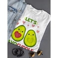 thumbnail image 3 of Let's Avocuddle T-Shirt Women -Smartprints Designs, Female 5X-Large, 3 of 4