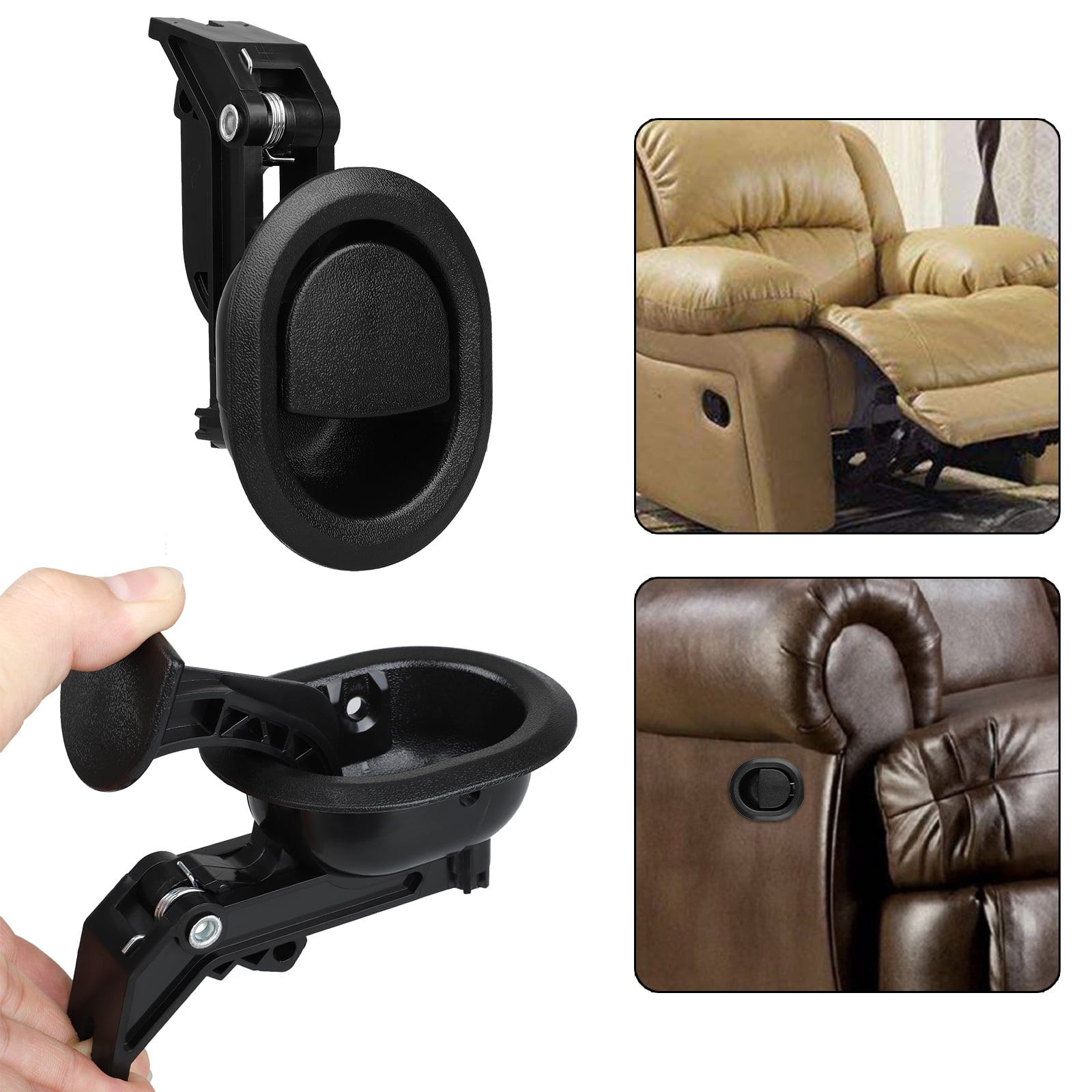 Chair Release Handle for Sofa or Recliner,Sturdy Recliner Sofa/Chair Release Oval All-Metal Pull 