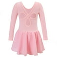 thumbnail image 3 of breaise Toddler Girls Long Sleeve Ballet Leotards Dresses Dance Skirt Ballerina Tutu Outfits 2-12 Years, 3 of 5