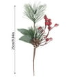thumbnail image 3 of 1PC Christmas White Floral Cuttings - Artificial Snowy Branch Stems, Festive Winter Greenery for Tree Decor, Wreaths & Holiday Arrangements, 3 of 6