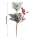thumbnail image 3 of Esquejes de agujas blancas navideñas | Ramas de plástico esmerilado de 25 cm para decoración navideña | Tallos flexibles para árboles de Navidad, coronas y centros de mesa DIY, 3 of 5