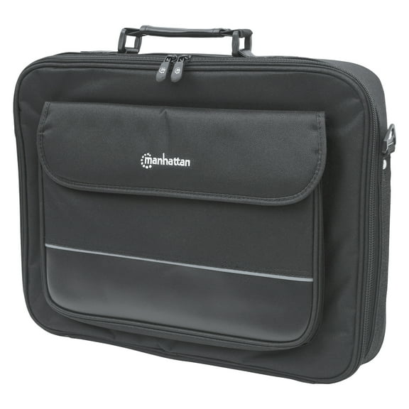 Manhattan 17-In. Empire Padded Notebook Computer Briefcase with Padded Shoulder Strap, Multiple Compartments