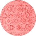 thumbnail image 1 of Ahgly Company Indoor Round Oriental Red Traditional Area Rugs, 3' Round, 1 of 4