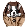 thumbnail image 3 of Puliio Womens Crew Neck Sweatshirt Oversized Soft Vintage Graphic Print Casual Fall Pullover, 3 of 3