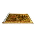 thumbnail image 2 of Ahgly Company Machine Washable Indoor Round Persian Yellow Traditional Area Rugs, 8' Round, 2 of 4