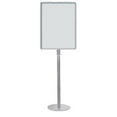 thumbnail image 1 of Lavi Industries 44-4201-22VU 22 x 28 In. Vertical Traditional Post Sign Stand With Slim Base - Satin Stainless Steel, 1 of 1
