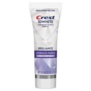 Crest 3D White Brilliance Luminous Purple Teeth Whitening Toothpaste, 4.6 oz
