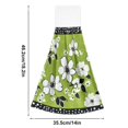 thumbnail image 6 of Yayeee Kitchen Hanging Hand Towels Set of 2 with Loop Bathroom Absorbent Tie Towel, Retro Floral, 6 of 7