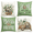 Green, variant on Bless Our Home Farmhouse Eucalyptus Leaves Throw Pillow Covers, 20 x 20 Inch Truck Home Sweet Cushion Case Decorations Set of 4