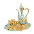 thumbnail image 3 of yuksok Turkish Coffee Pot Set Drinkware Wedding Gift for Home Living Room Tea Table light green, 3 of 9