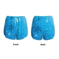 thumbnail image 5 of Lsque Winter With Snowflakes Printed Women's Running Shorts with Liner Pockets,Elastic Quick Dry Workout Athletic Gym Yoga Shorts,Womens High Waist Shorts-X-Large, 5 of 9