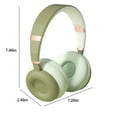 thumbnail image 3 of Xihbxyly Ventas de Liquidación Auriculares Inalámbricos Bluetooth 5.2 En Color Macaron, Plegables, Contarjeta Enchufable para Llamadas, Cables de Audio para y Niños Adultos, Regalos, 3 of 7